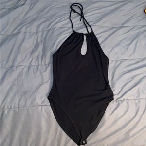 Keyhole open back bodysuit